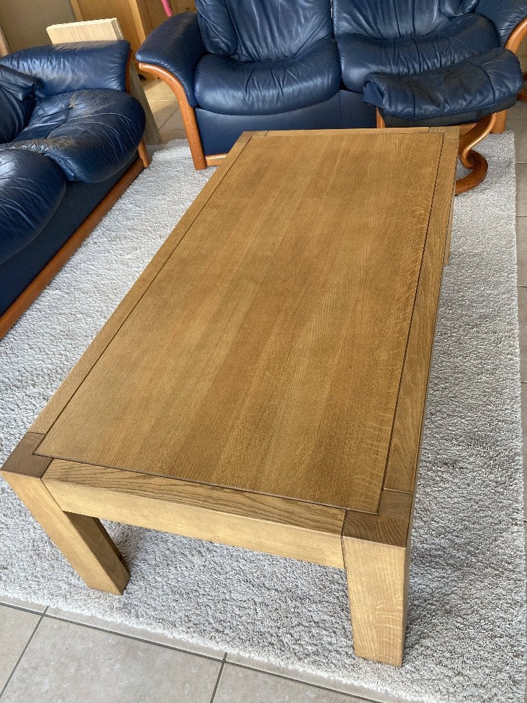 Eiken salontafel Morres Murena – 140  70 cm, Huis en Inrichting, Ophalen, 100 tot 150 cm, Eikenhout, 50 tot 100 cm