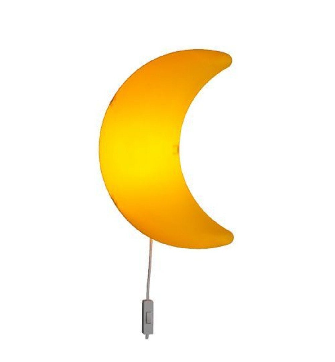 90s IKEA-lamp Smila Mane Crescent Moon Lunar -Zacht sfeervol, Ophalen, Kunststof, Met schakelaar, Bedlamp