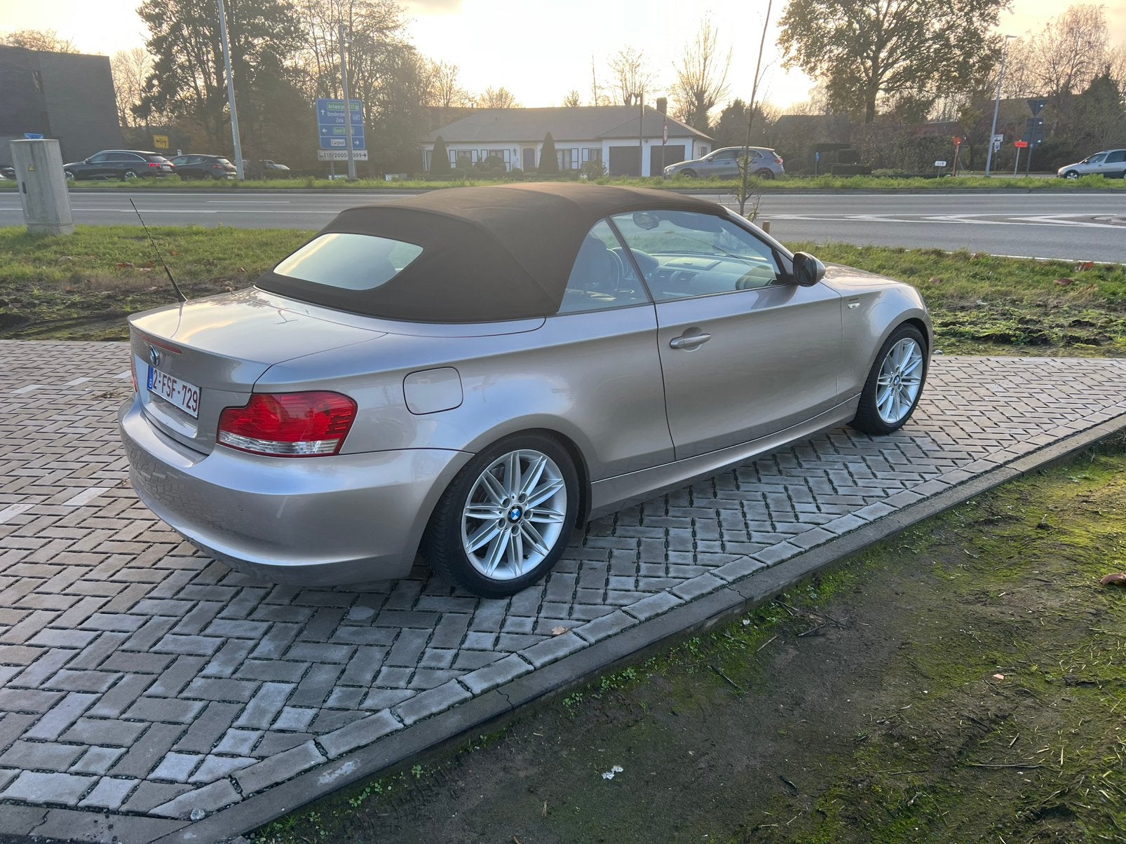 Bmw 118d cabrio, Auto's, Euro 5, 1995 cc, Zwart, Cabriolet
