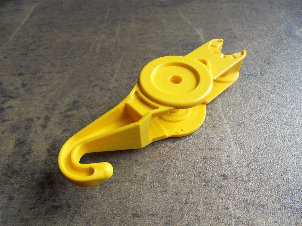 Lego Duplo Toolo Arm with Fake Pulley & Hook (zie foto's), Enlèvement ou Envoi, Utilisé, Duplo, Briques en vrac