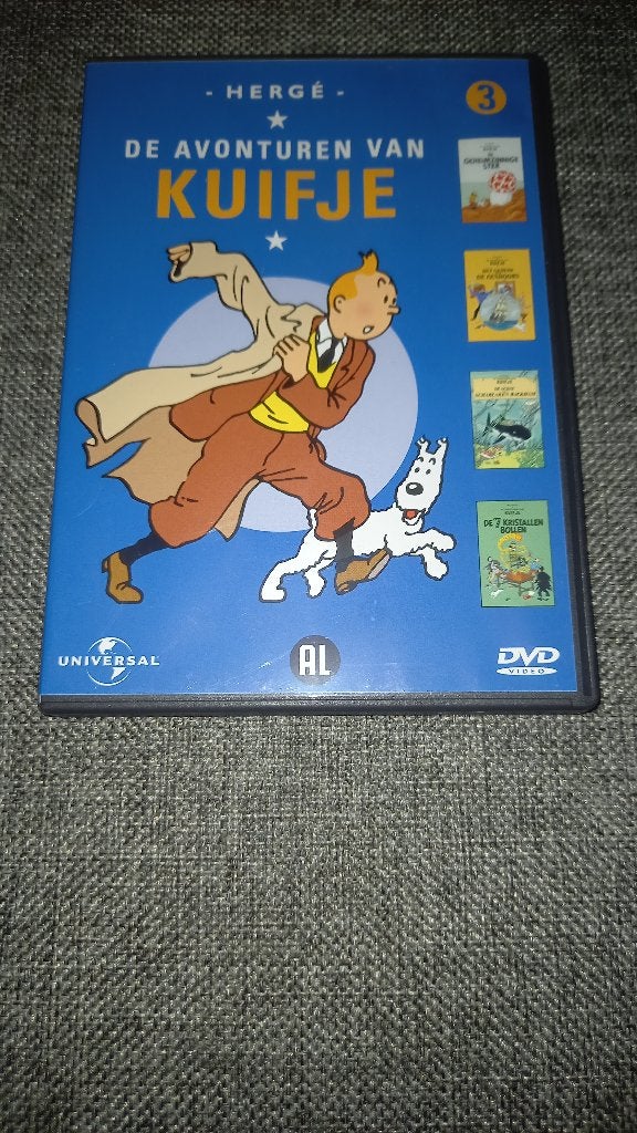 DVD Kuifje, Ophalen of Verzenden, Gebruikt