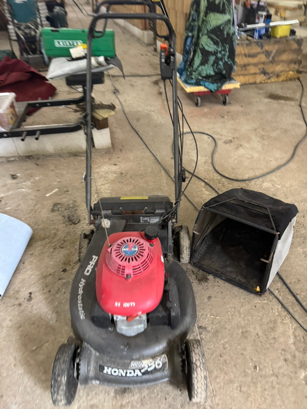 Grasmachine, Ophalen, Gebruikt