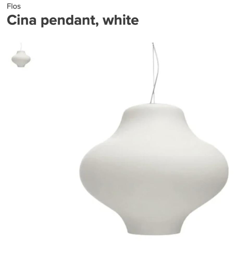 Vintage Italian Cina Pendant Lamp by Rodolfo Dordoni, Huis en Inrichting, Lampen | Hanglampen, Ophalen