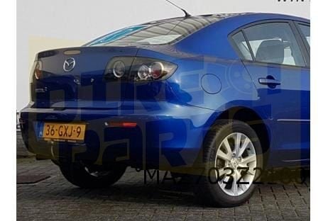 Mazda 3 Sedan (6/09-) achterbumper (te spuiten) Origineel! B, -, Verzenden, -, Nieuw