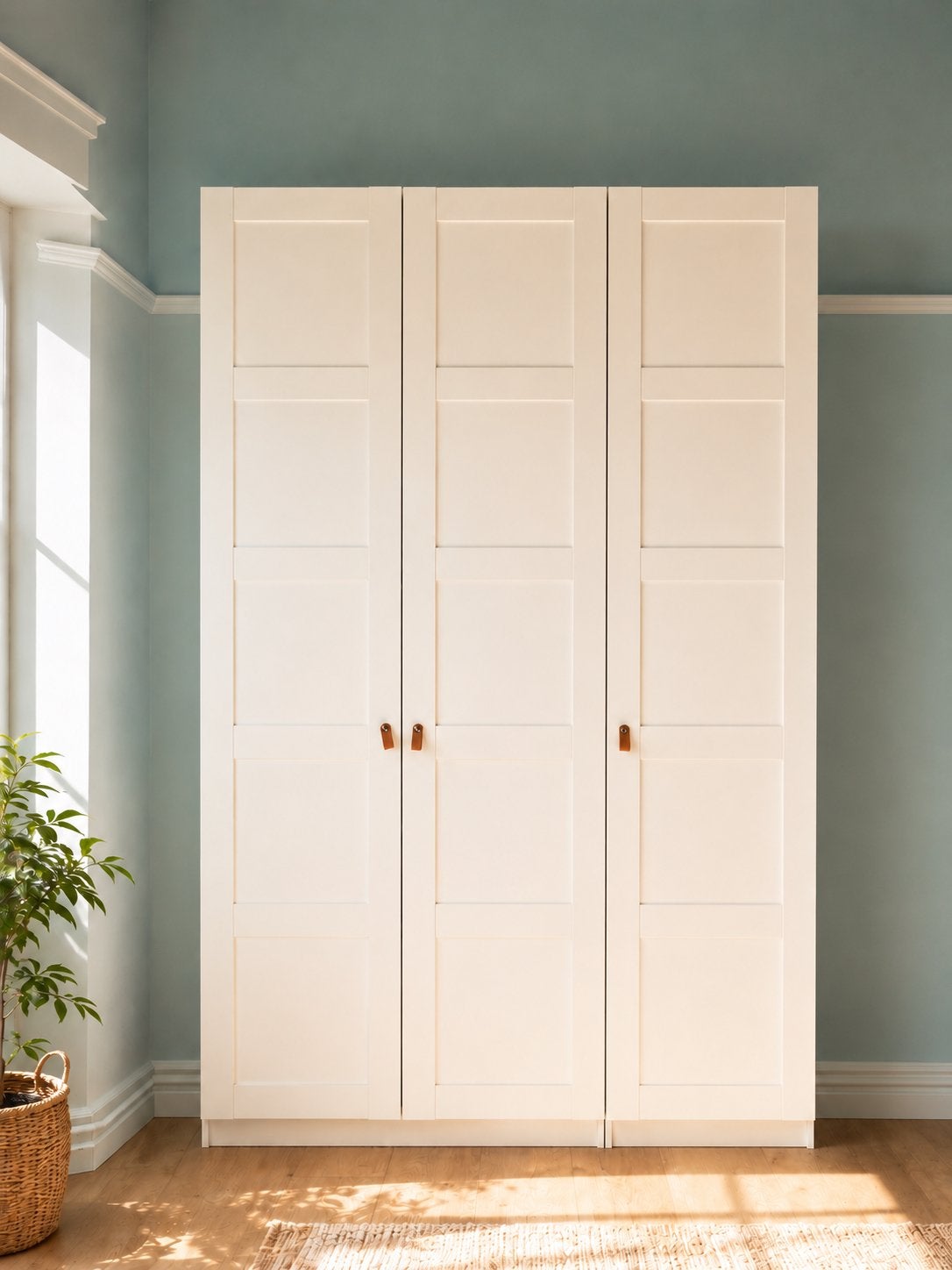 Armoire IKEA PAX avec portes BERGSBO — 150 x 60 x 236 cm, Maison & Meubles, Enlèvement, Comme neuf, Avec tablette(s)