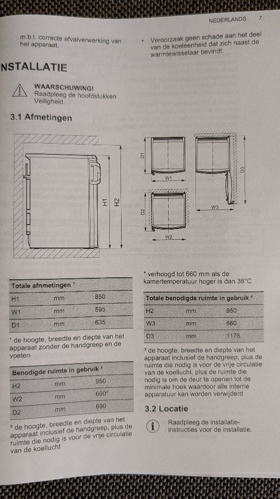 Diepvriezer tafelmodel AEG ATB68F6NW, Elektronische apparatuur, Gebruikt, 100 tot 150 liter, 45 tot 60 cm, Ophalen