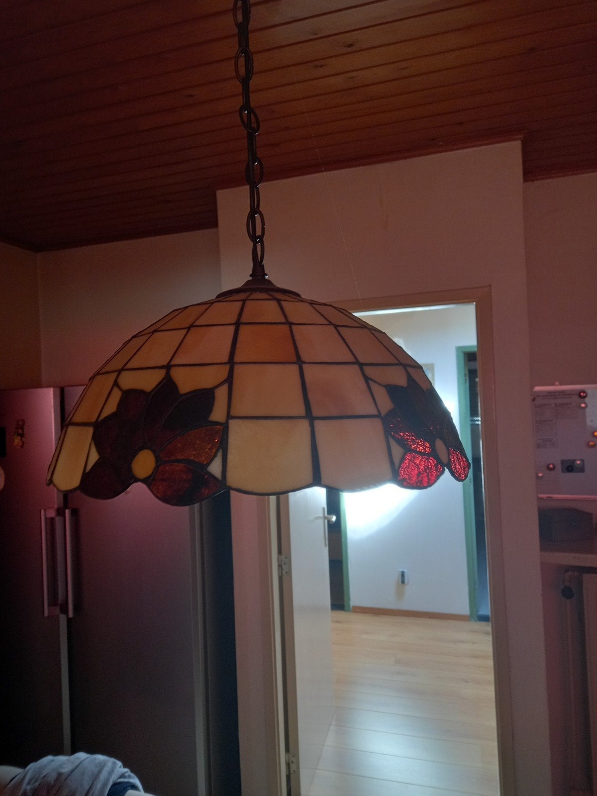 Tiffany hanglampen 3x, Maison & Meubles, Lampes | Suspensions, Enlèvement