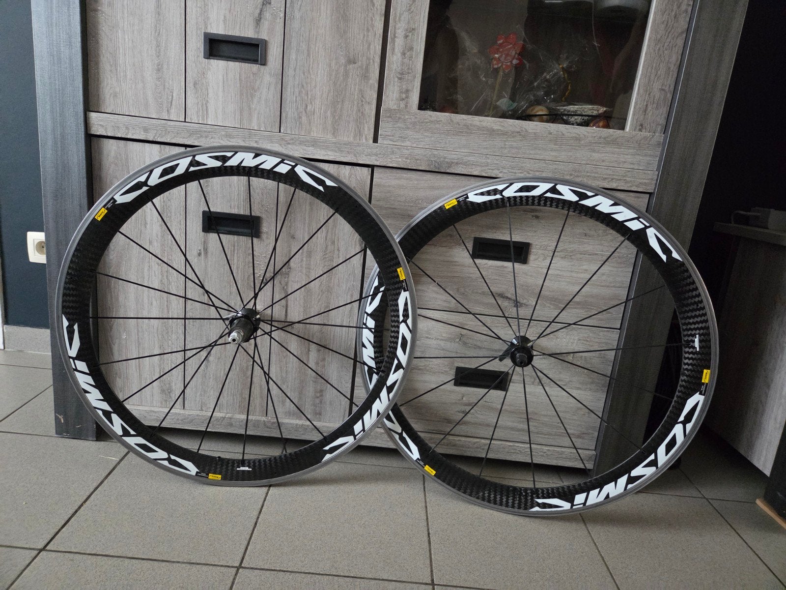 koers wielen mavic cosmic, Fietsen en Brommers, Fietsonderdelen, Zo goed als nieuw, Movic cosmic, Racefiets, Carbon