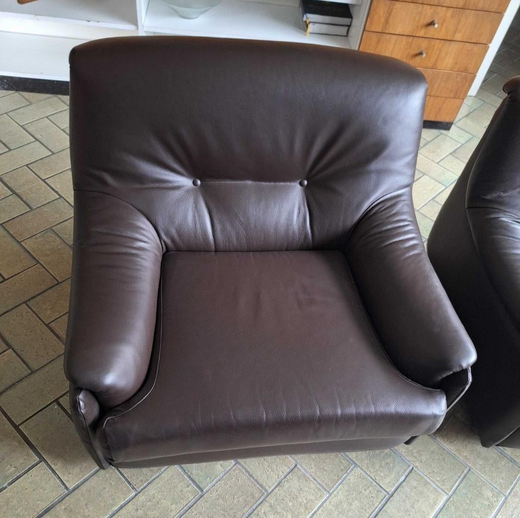 Salon, cuir, 3 places + 2 x 1 siège, Enlèvement