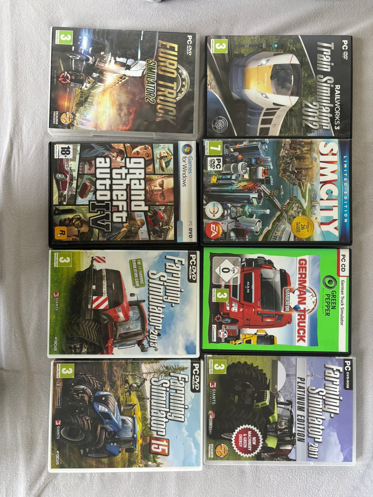 Lot computerspellen, Ophalen, Zo goed als nieuw