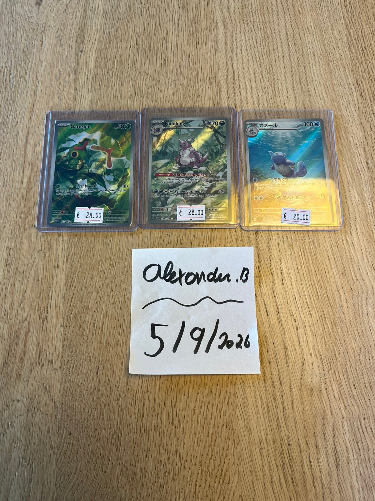 Pokemon kaarten van: 151, Enlèvement ou Envoi, Comme neuf