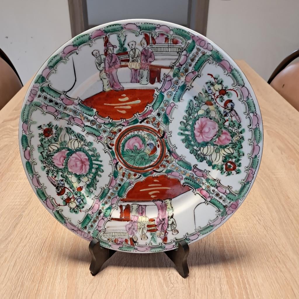 sierbord met chinese tekening, Antiek en Kunst, Antiek | Keramiek en Aardewerk, Ophalen