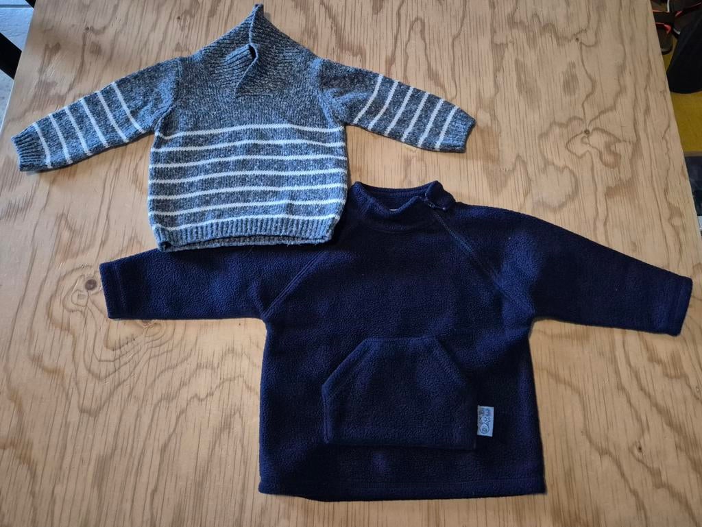 2 warme wintertruien - Maat 74, Kinderen en Baby's, Truitje of Vestje, Ophalen of Verzenden, Zo goed als nieuw, Early days
