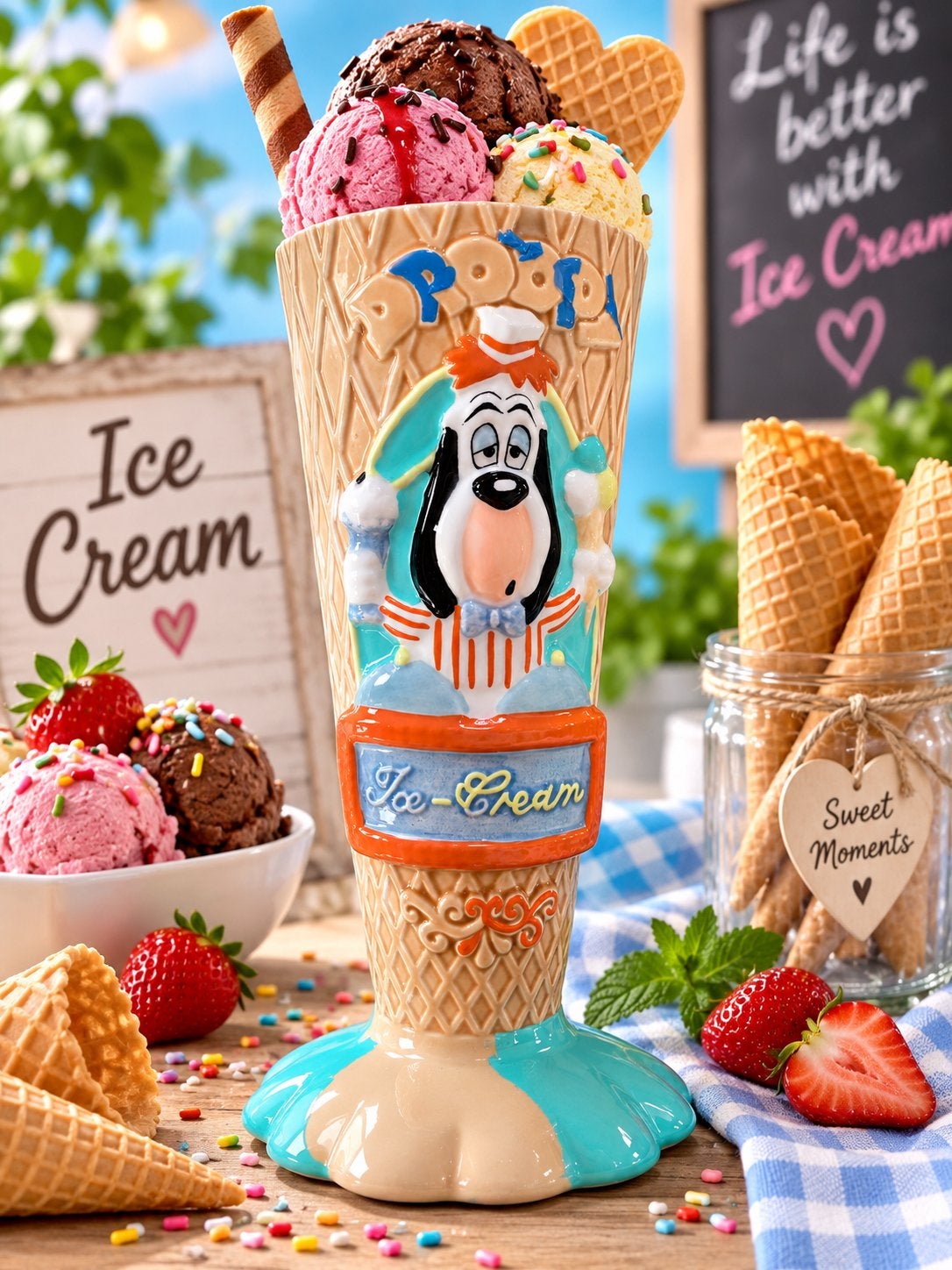 Coupe à glace Droopy vintage – Offre à partir de 2 €, Enlèvement, Vintage