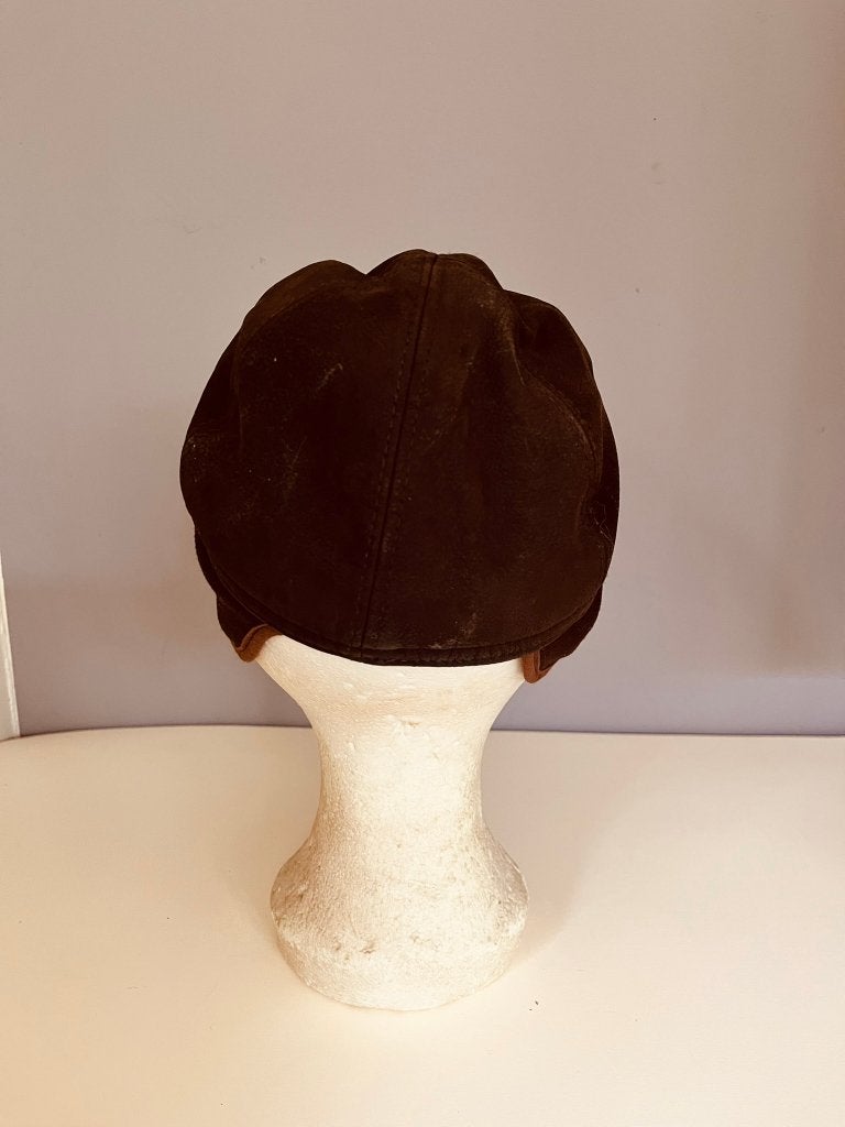 Casquette Derby Sport cuir avec cache-oreilles marron M 57, Enlèvement ou Envoi, Derby sport, 57 cm (M, 7⅛ pouces) ou moins, Casquette
