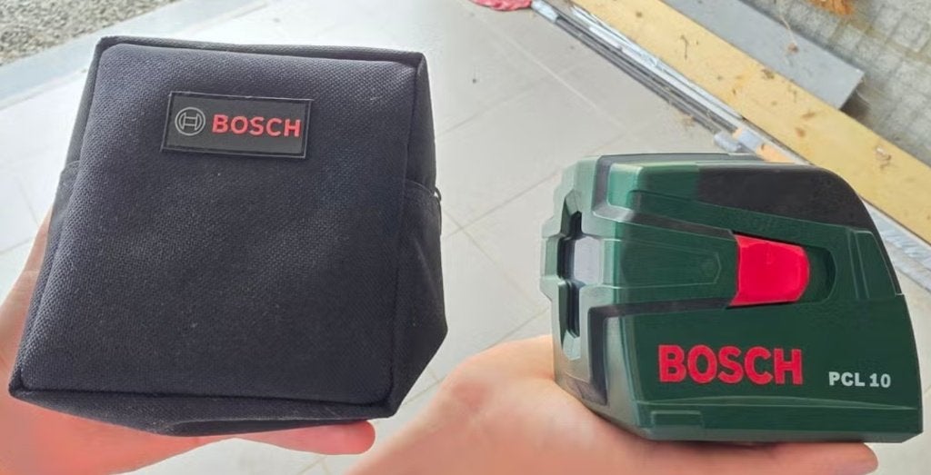 bosch kruislaser PCL 10, Doe-het-zelf en Bouw, Ophalen of Verzenden, Zo goed als nieuw