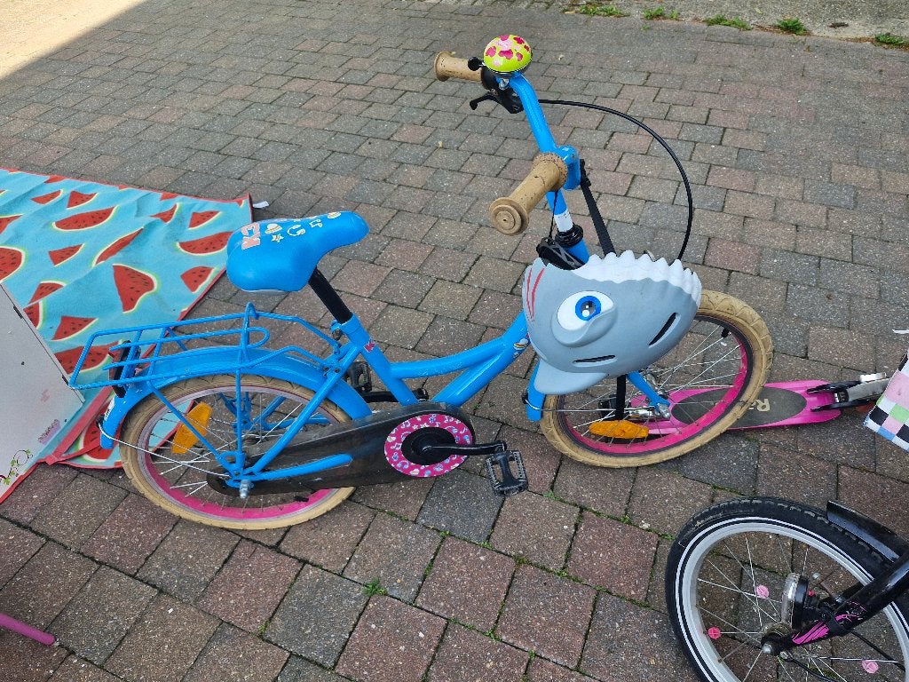 Kinderfiets K3 18" met handrem + terugtraprem, Frein à rétropédalage, 18 pouces, Enlèvement, Utilisé