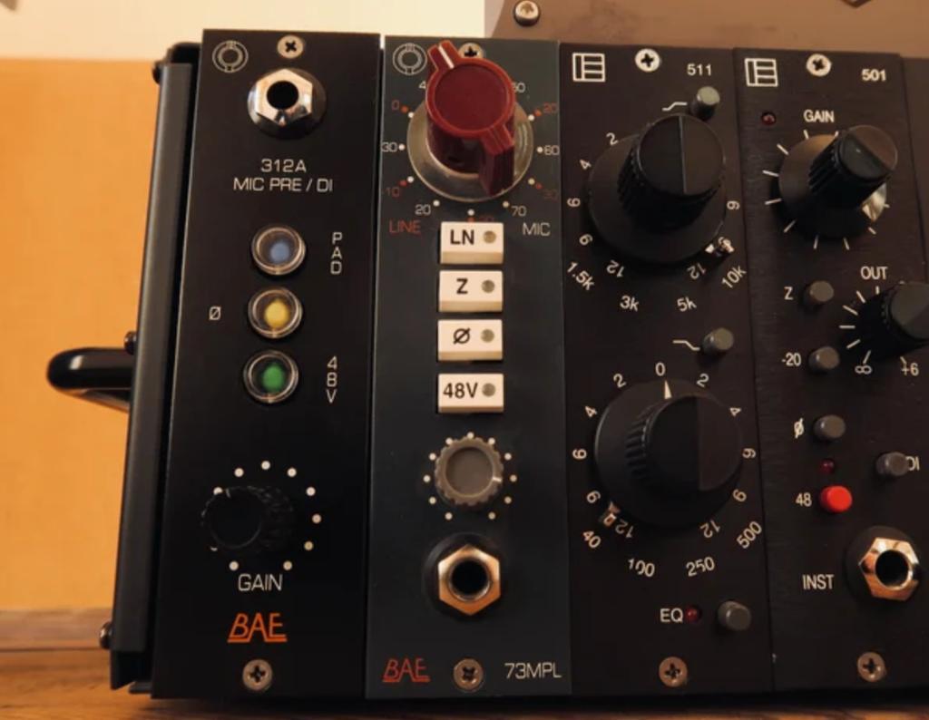 BAE 312A 500 Series Preamp, Ophalen of Verzenden, Zo goed als nieuw, Audio