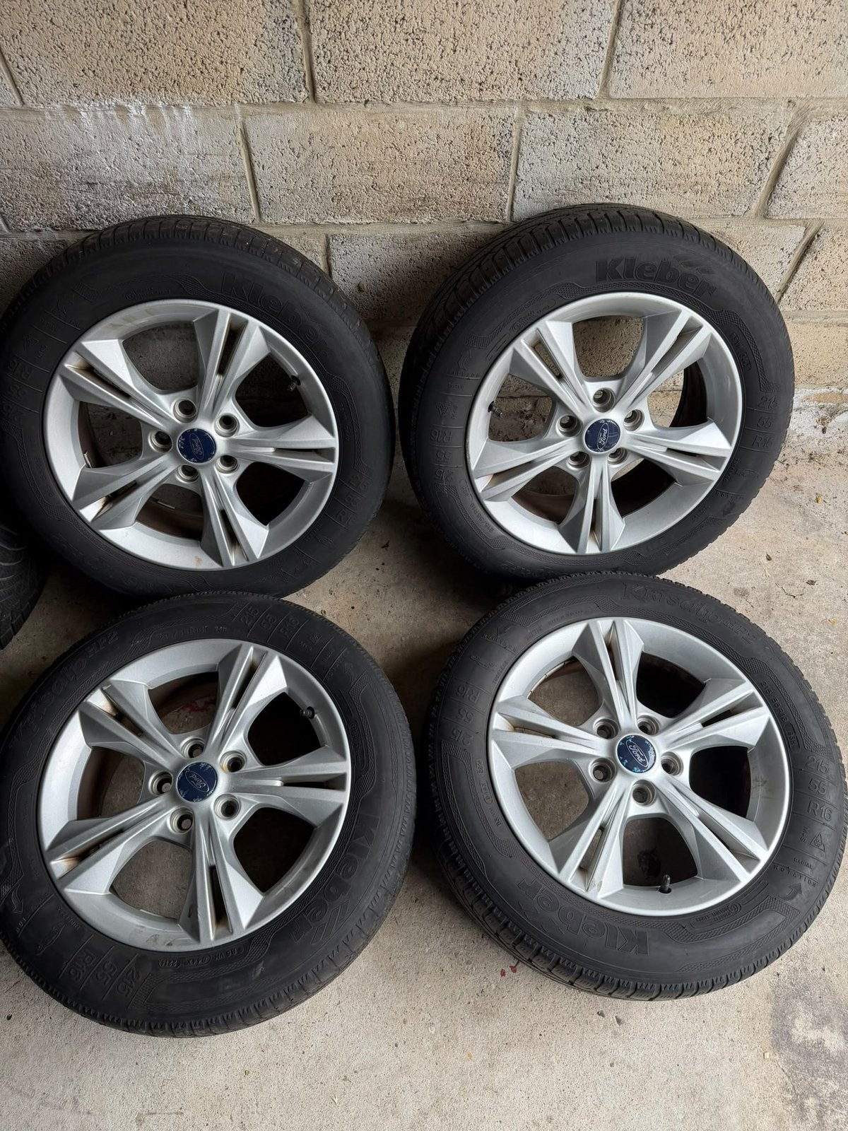 Origineel ford velgen met banden 205.55.16, Auto-onderdelen, Ophalen, Band(en)