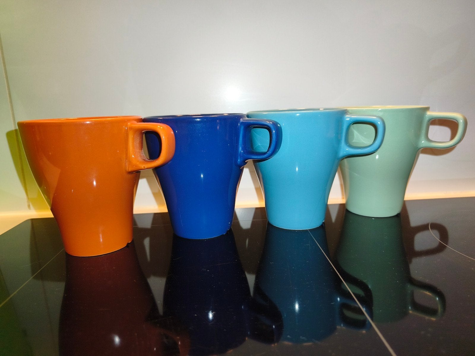 Set van 4 Ikea fargrik mokken / tassen, Ophalen, Oranje, IKEA