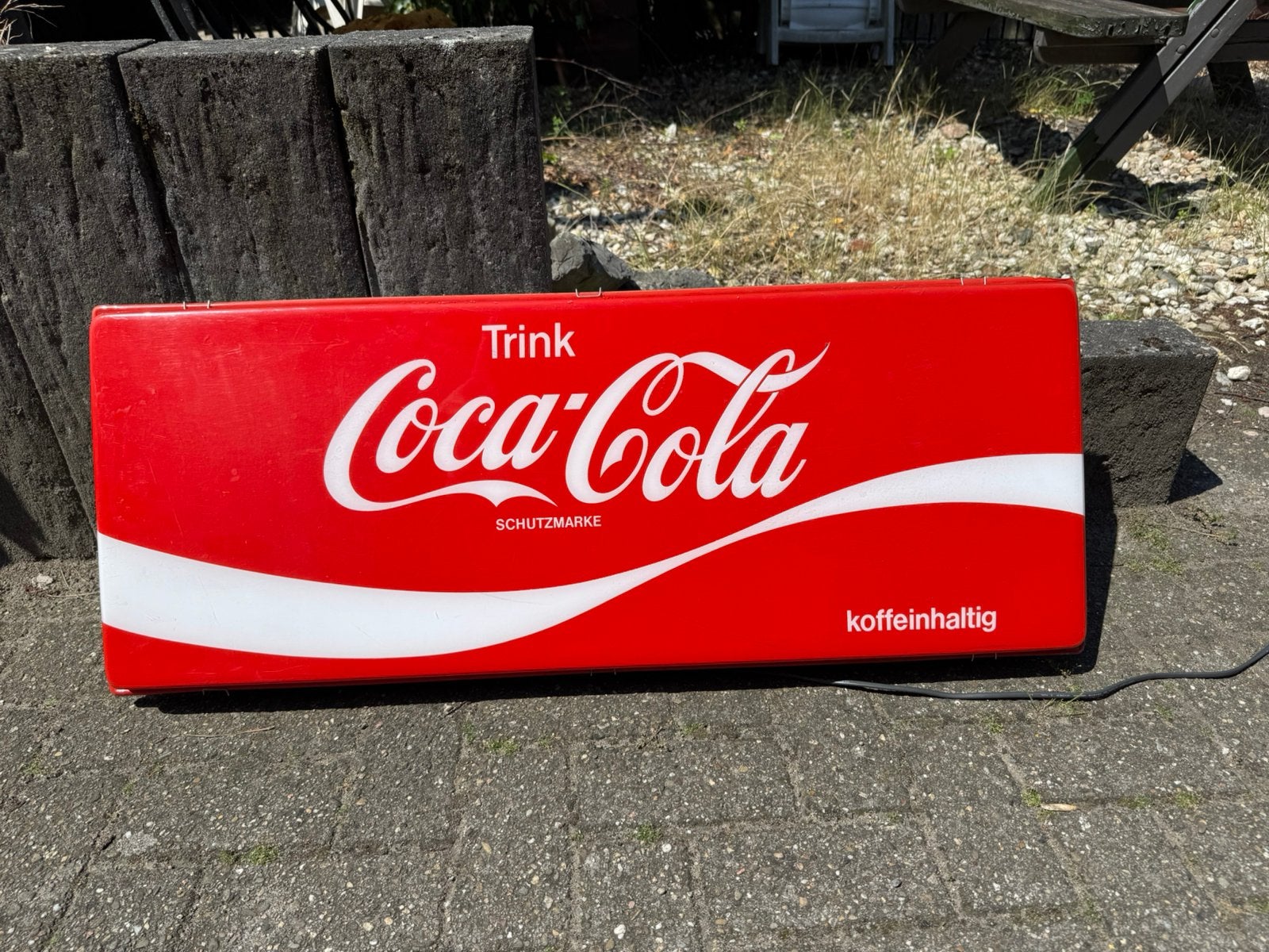 Coca Cola oude reclame lichtbak, Verzamelen, Merken en Reclamevoorwerpen, Gebruikt, Lichtbak of (neon) lamp, Ophalen