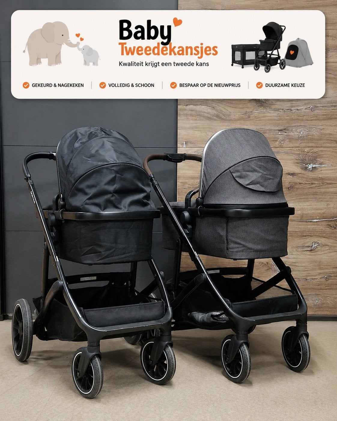 Deryan Evy Bassinet Kinderwagen Wieg, Ophalen of Verzenden