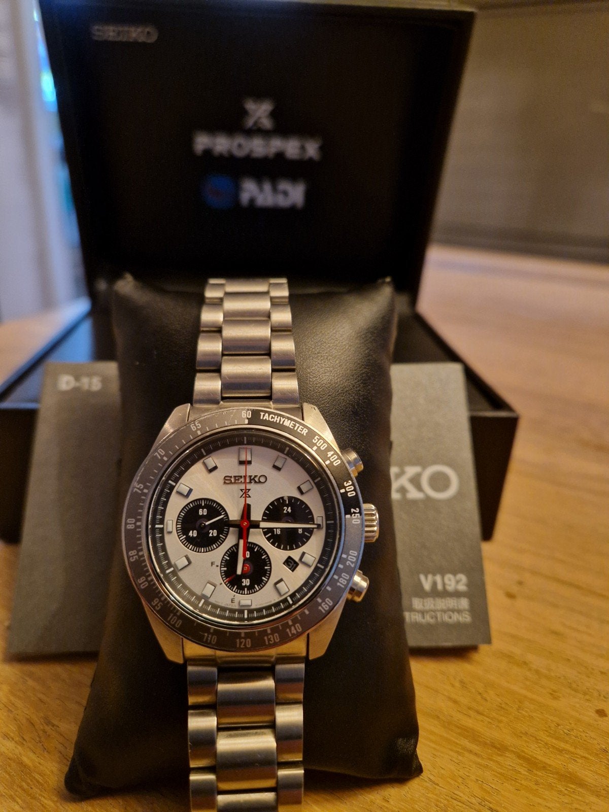 Seiko chronograpf   39 mm, Handtassen en Accessoires, Horloges | Heren, Ophalen, Polshorloge, Overige materialen, Zo goed als nieuw