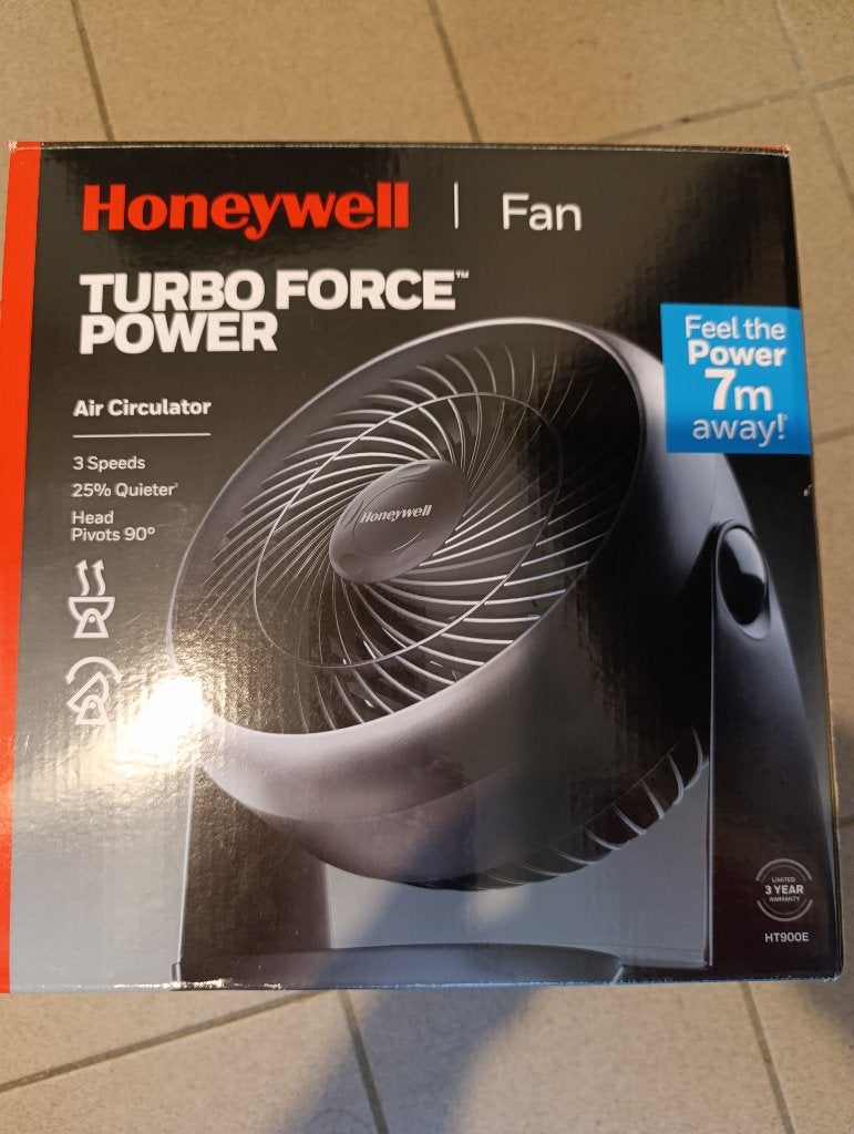 Ventilateur noir Honeywell ht900e4 _ Etat neuf., Electroménager, Ventilateurs, Enlèvement, Neuf, Ventilateur de sol