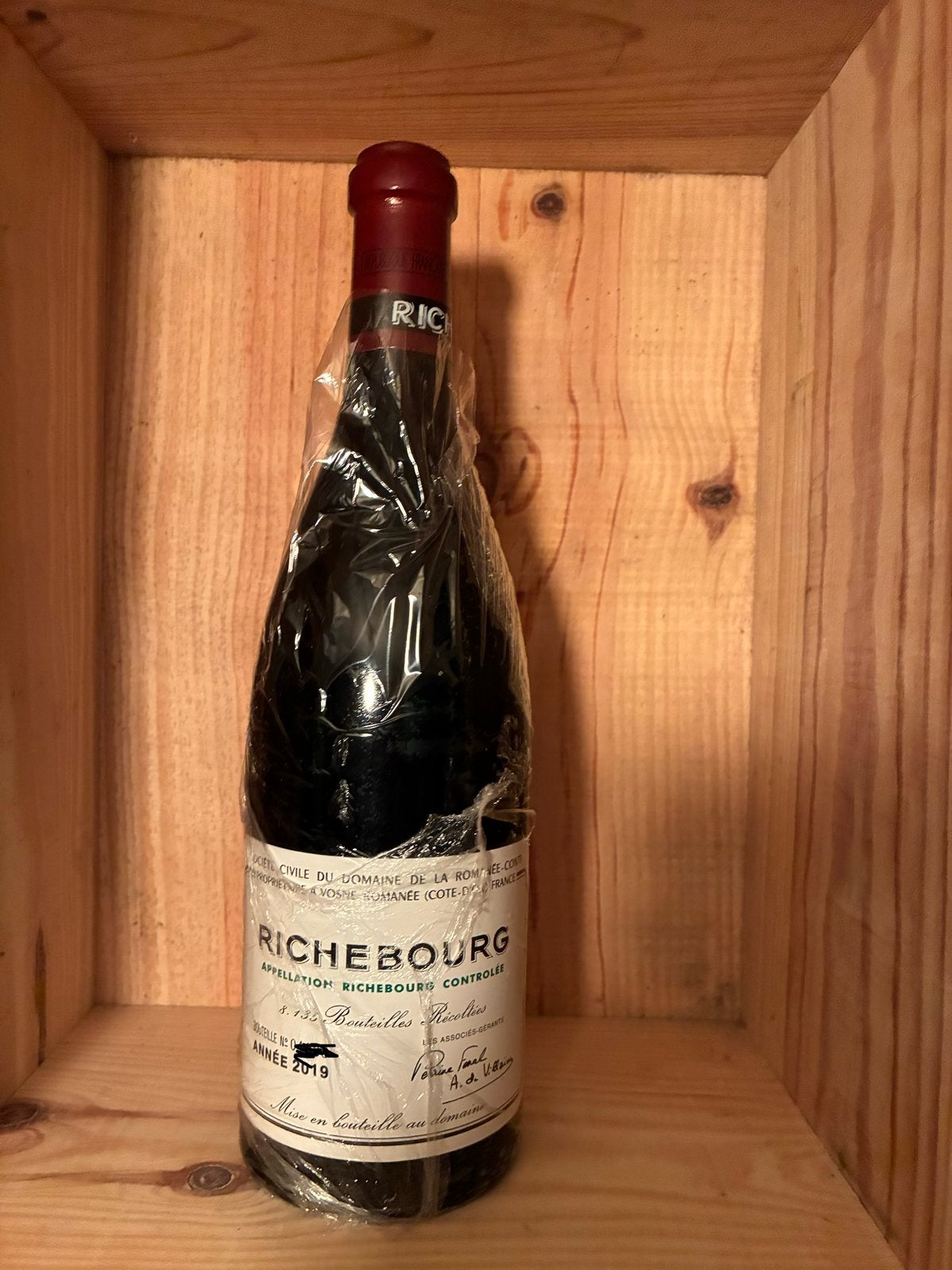 Richebourg 2019 DRC., Enlèvement ou Envoi, Pleine, Comme neuf, Vin rouge