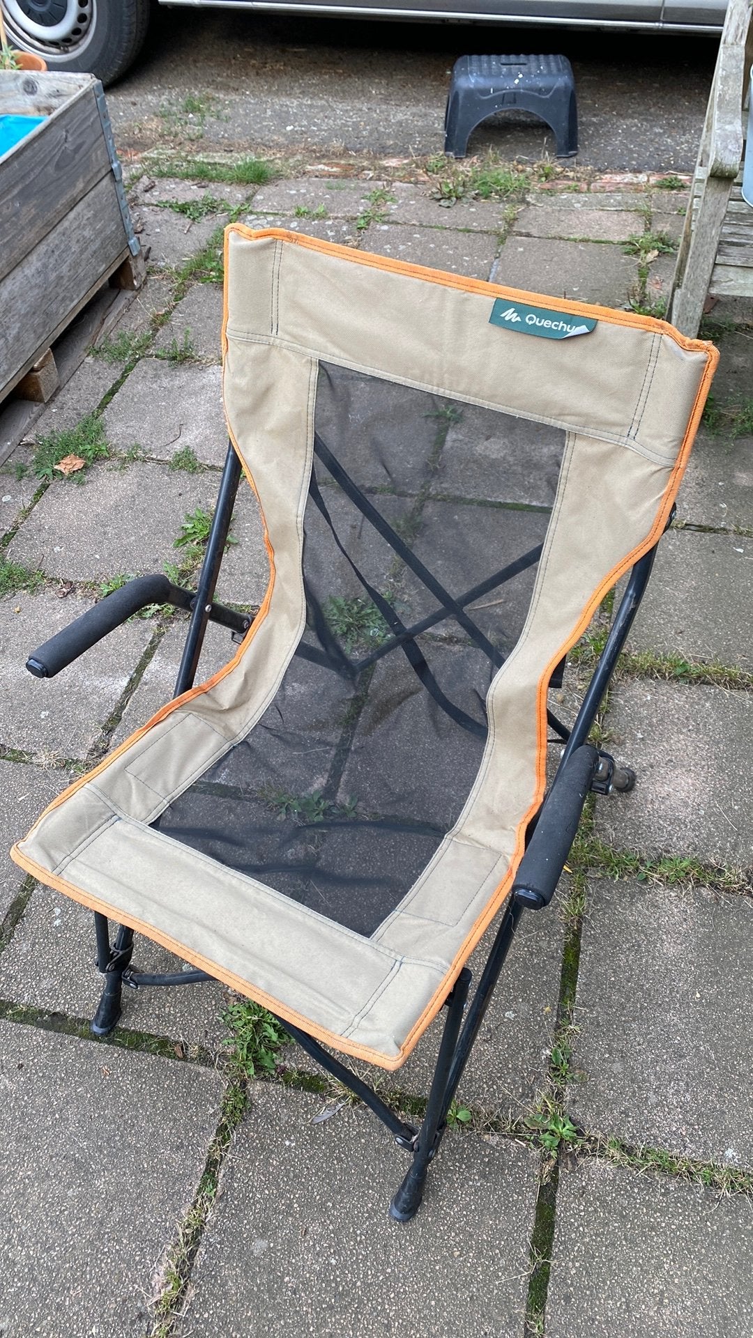 Campingstoel decathlon, Caravans en Kamperen, Ophalen, Gebruikt, Campingstoel