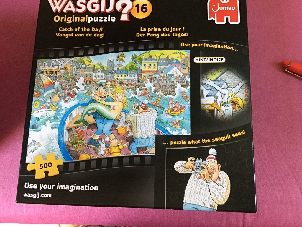 Puzzel wasgij, Ophalen of Verzenden, 500 t/m 1500 stukjes, Gebruikt, Legpuzzel