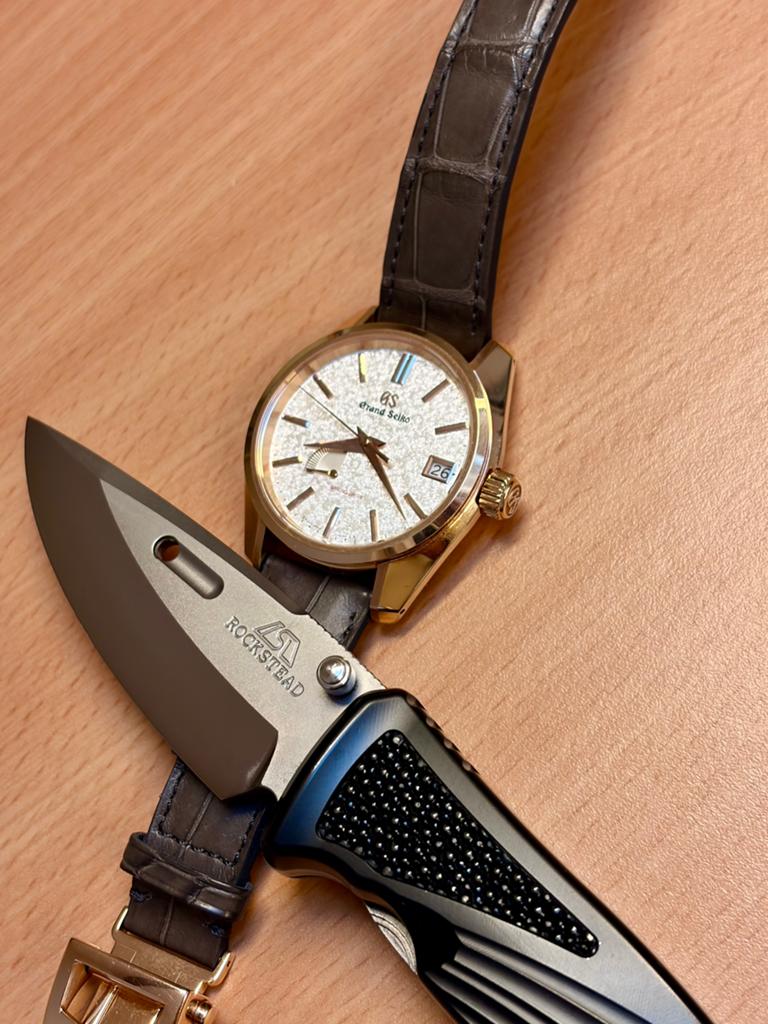 Grand Seiko SBGA384 Edition USA 50 stuks wereld, Handtassen en Accessoires, Horloges | Heren, Ophalen, Goud, Goud, Seiko