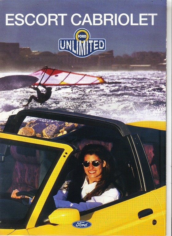 Ford Escort '95 Cabriolet (Flair en XR3i) brochure, 12/1996, Boeken, Verzenden, Zo goed als nieuw, Ford