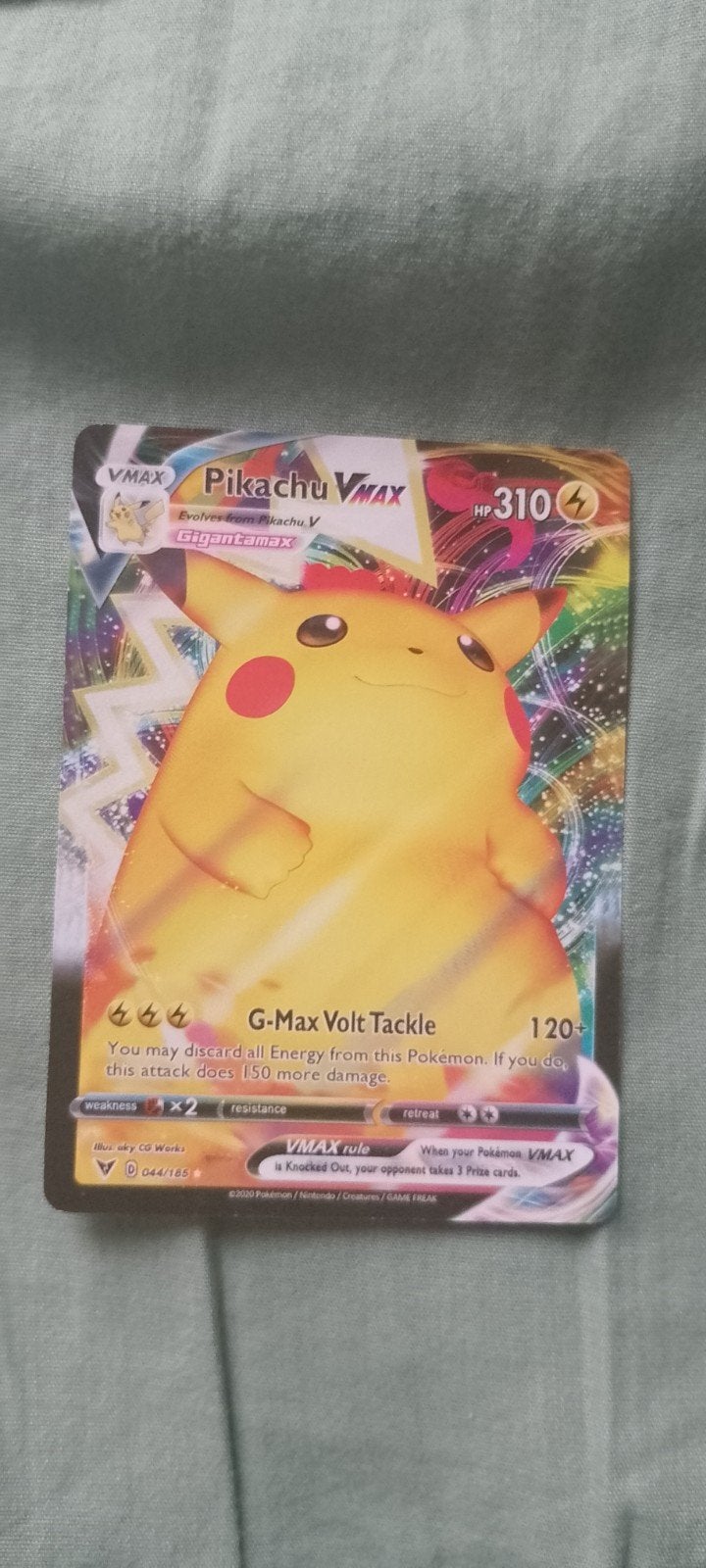 pokemon Pikachu Vmax, Ophalen, Zo goed als nieuw, Losse kaart
