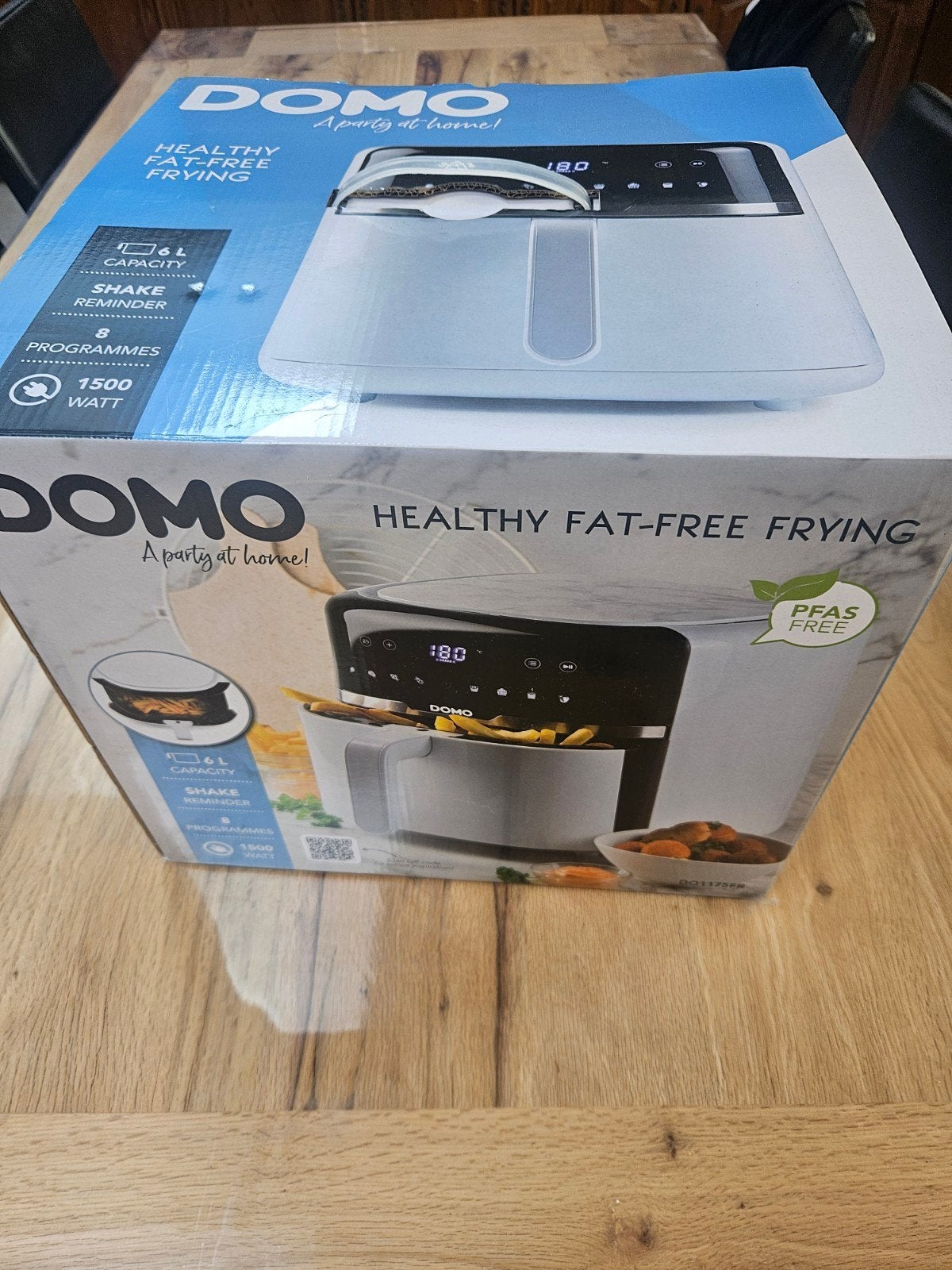 Domo AIRFRYER  DO1175FR (nieuw) 6L, Electroménager, Friteuses à air, Enlèvement, Friteuse à air