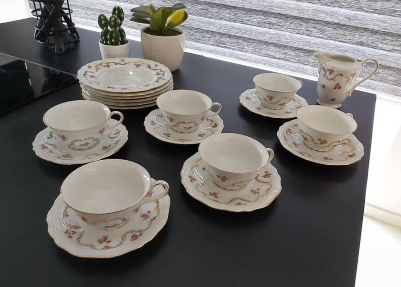 RHEINKRONE - Magnifique service en porcelaine fine, Ophalen
