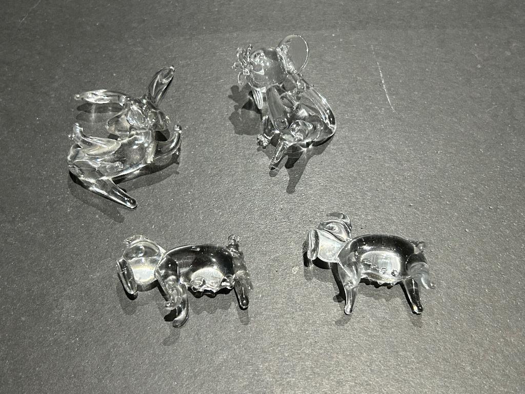 4 glazen diertjes, Enlèvement ou Envoi, Comme neuf