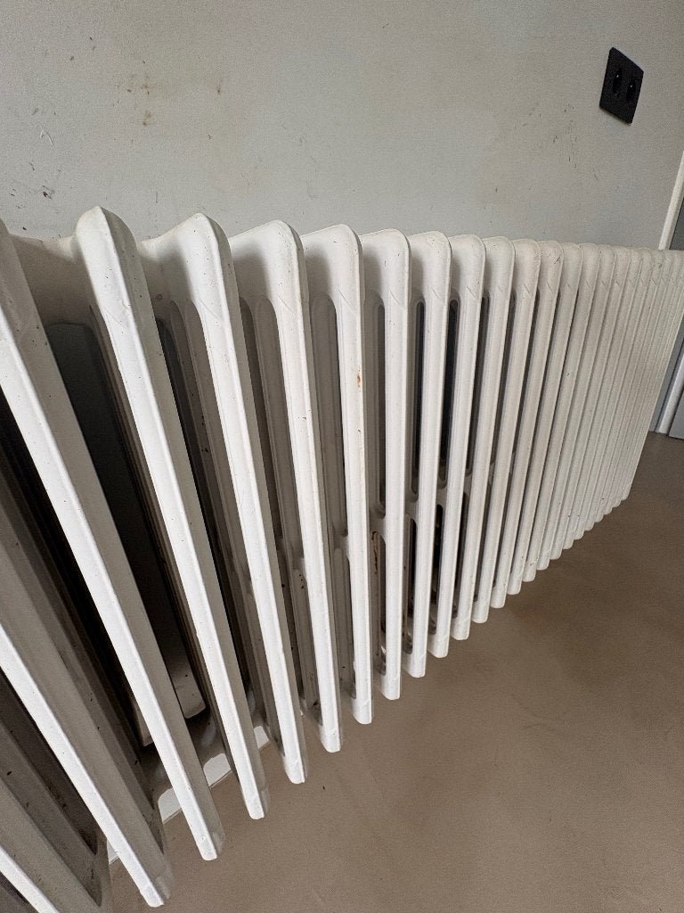 Grote gietijzeren radiator 187 cm, Ophalen, Gebruikt, 150 cm of meer, Radiator