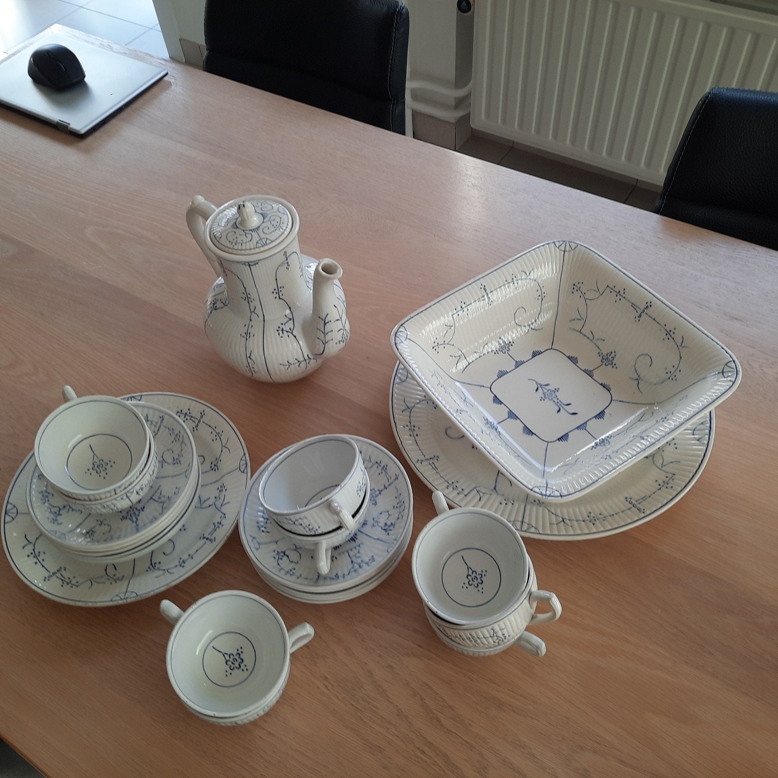 antieke serviesdelen, Ophalen