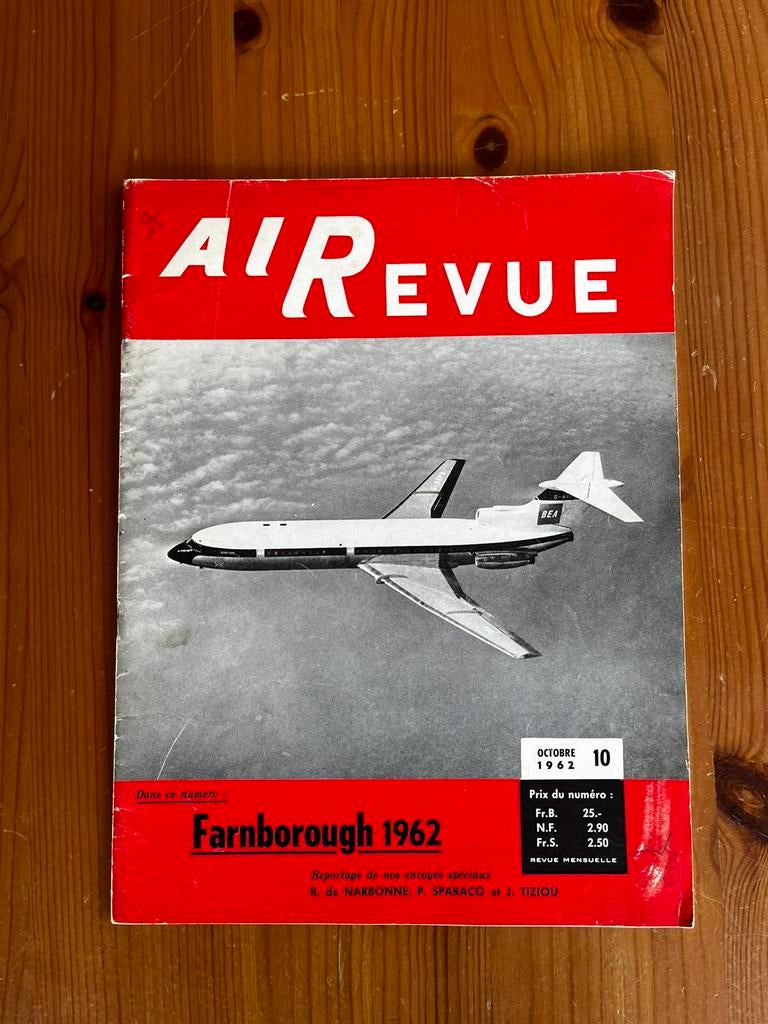 Vliegtuig tijdschrift uit 1962 AIR REVUE, Verzamelen, Ophalen of Verzenden, Gebruikt, Boek of Tijdschrift