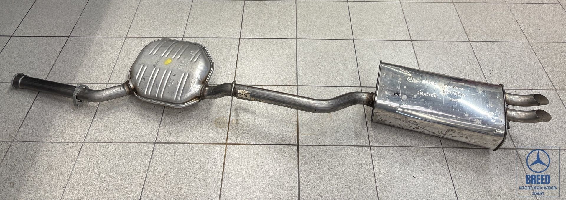 NOS middendemper + einddemper Mercedes-Benz W210 E200 Kompre, Autos : Pièces & Accessoires, Neuf, -, Enlèvement, -