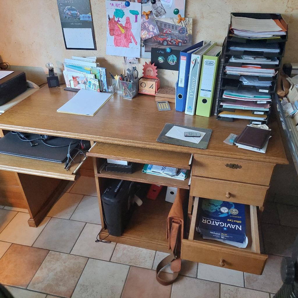 Meuble de bureau, Huis en Inrichting, Bureaus, Zo goed als nieuw, Computerbureau, Hout, Ophalen