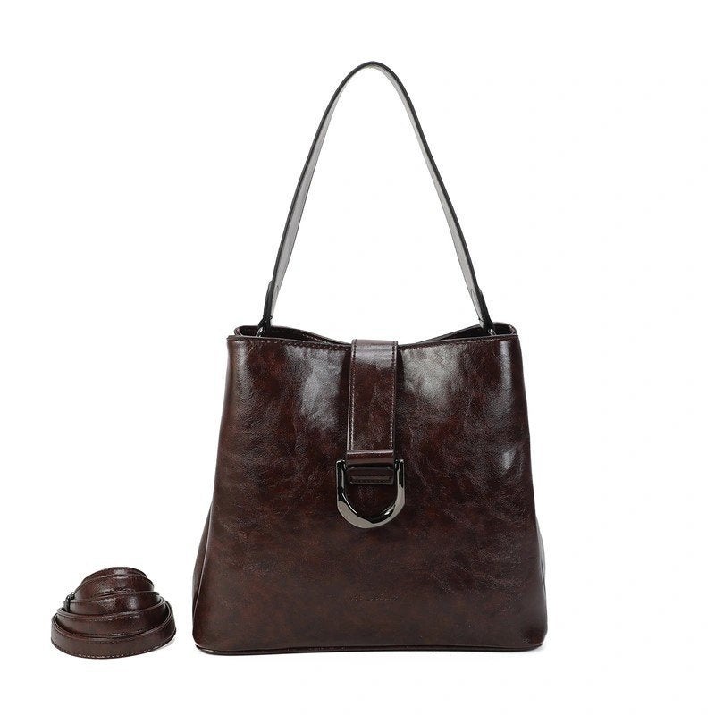 Chocoladebruine handtas met 3 compartimenten, Bijoux, Sacs & Beauté, Enlèvement ou Envoi, Neuf, Brun, Sac à main