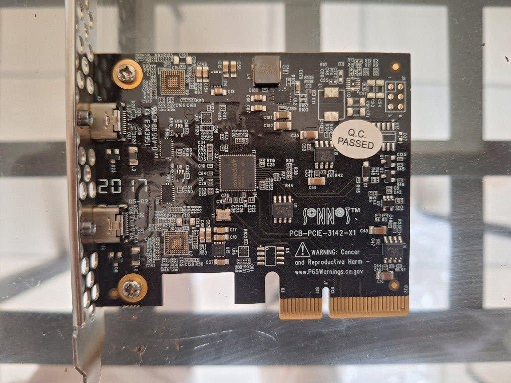 Sonnet Allegro USB-C PCIe-kaart 2-poorts Mac/Win, Ophalen of Verzenden, Gebruikt, Overige typen, Overige soorten