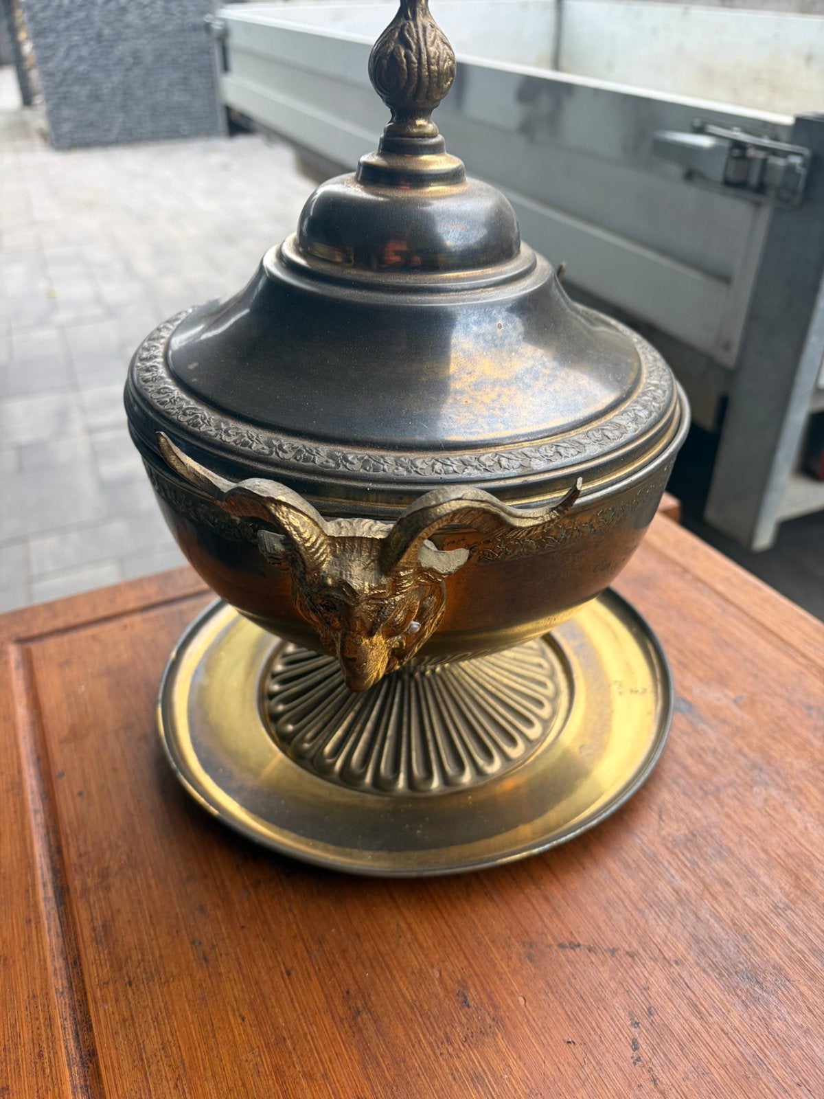 Koperen pot, Antiek en Kunst, Ophalen, Koper