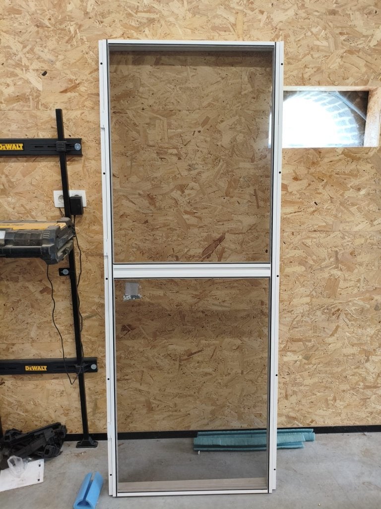 vliegendeur met pomp wit, Ophalen, 80 tot 100 cm, Hordeur, Nieuw