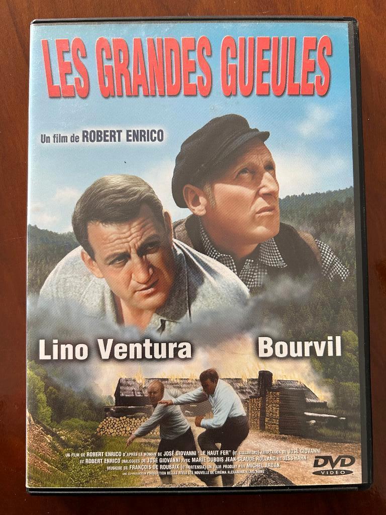 DVD "Les grandes gueules" - Bourvil, Lino Ventura, Cd's en Dvd's, Dvd's | Klassiekers, Zo goed als nieuw, Ophalen