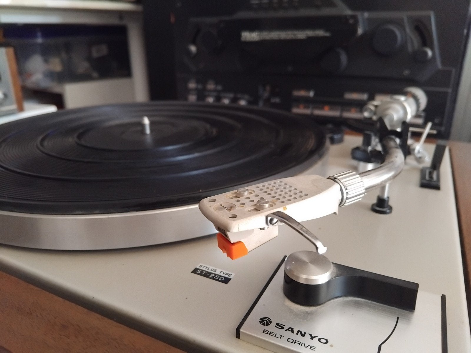 Vintage classique SANYO Platine Vinyle Stereo Hifi set, Audio, Tv en Foto, Platenspelers, Ophalen of Verzenden