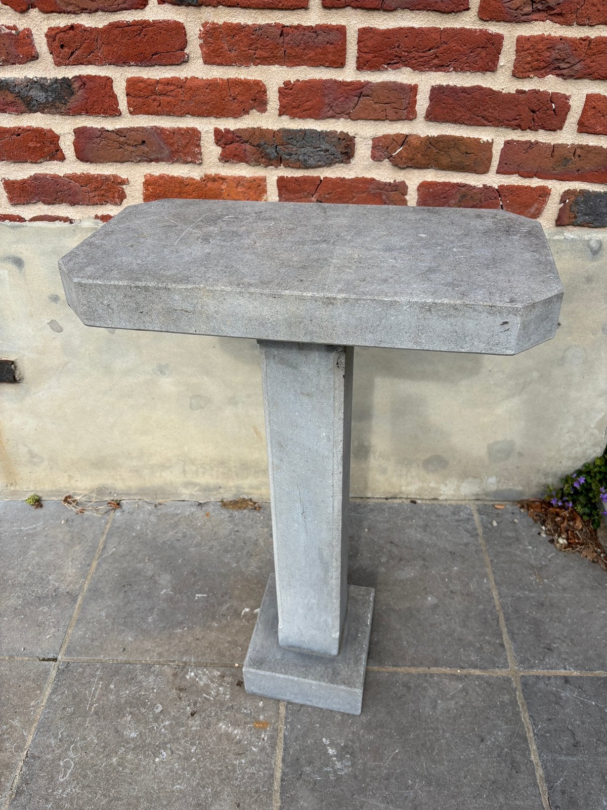 Sellette / Console d’applique en véritable pierre bleue, Jardin & Terrasse, Enlèvement, Utilisé