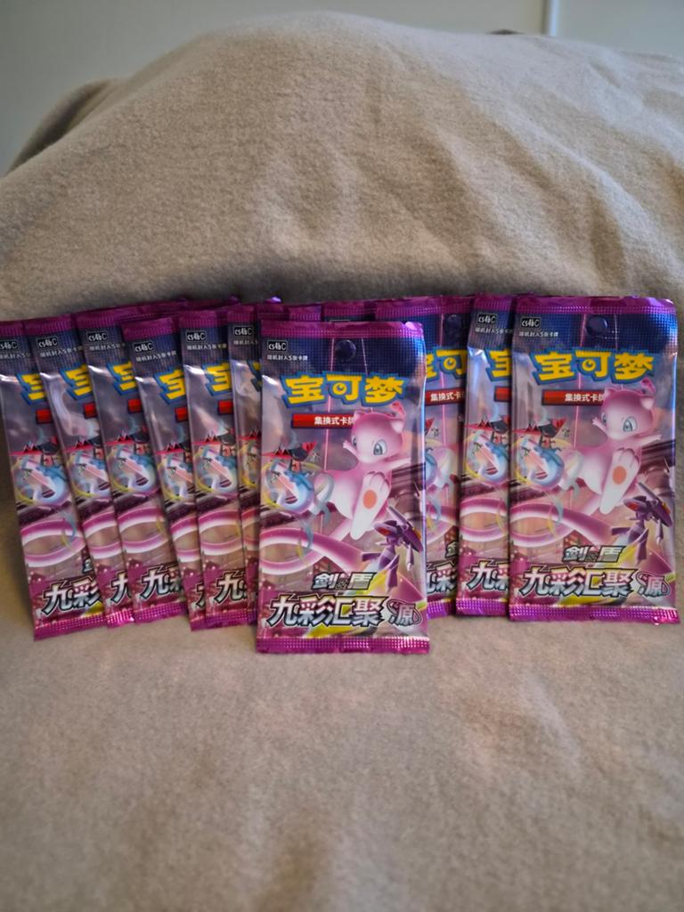Boosters Pokémon - Récolte de neuf couleurs | CS4BC Chinese, Hobby & Loisirs créatifs, Jeux de cartes à collectionner | Pokémon